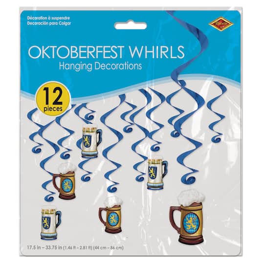 Beistle Oktoberfest Beer Mug Whirls Pack